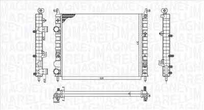MAGNETI MARELLI 350213196400 - Vízhűtő (Hűtőradiátor) FIAT