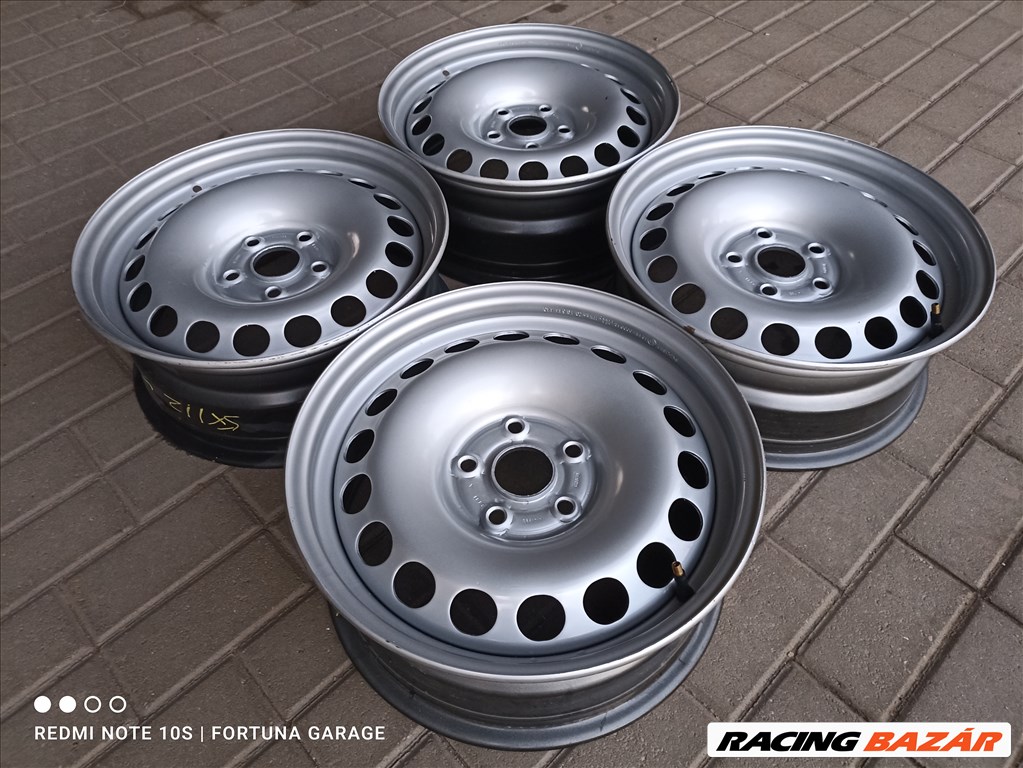 5x112 16" VW / Seat újszerű lemezfelni garnitúra (R568) 2. kép