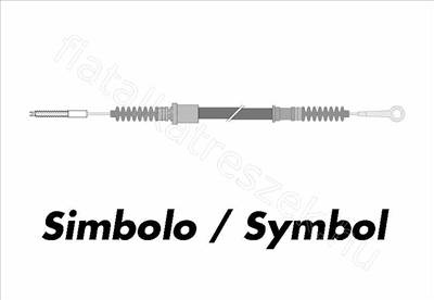 KUPLUNGBOWDEN FIAT Ritmo/TT BZ 80- 4/81 FIAT RITMO (138_), STRADA (138_) - Akron 21827