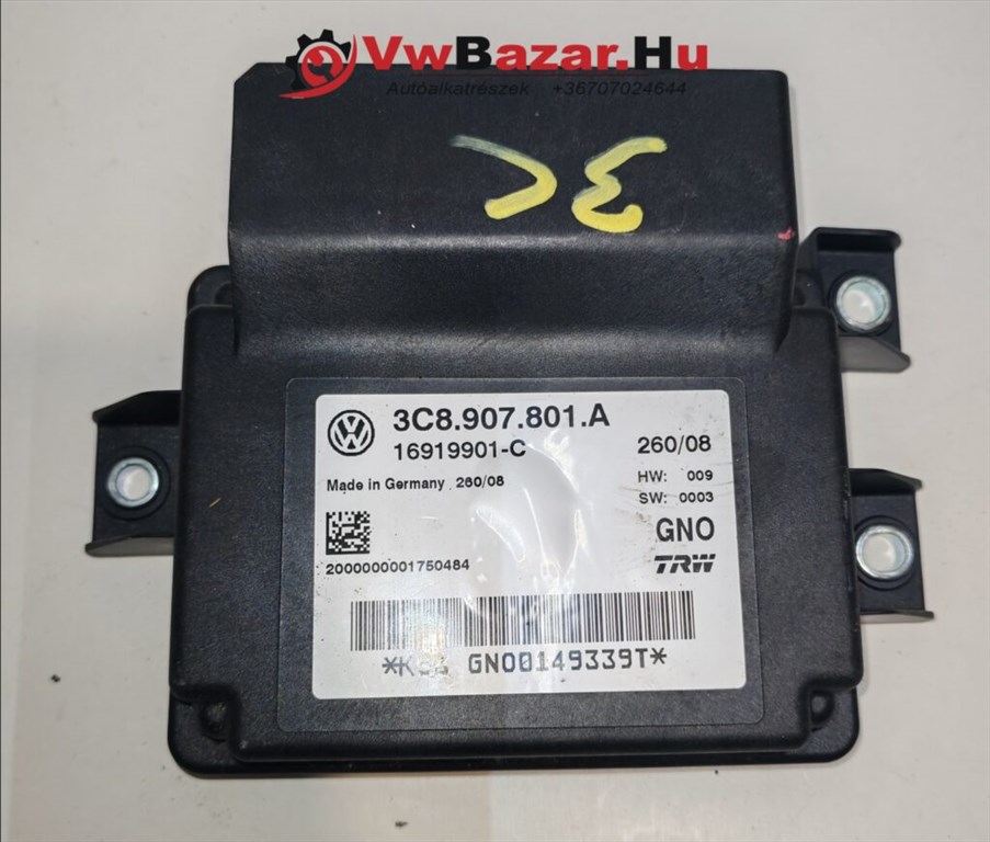 Kézifék elektronika PASSAT B6 3C  3c8907801a 3C8907801A 1. kép