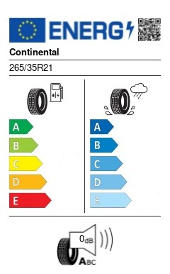Continental EcoContact 7 265/35 R21 101H XL FR (+) SSR nyári gumi 2. kép