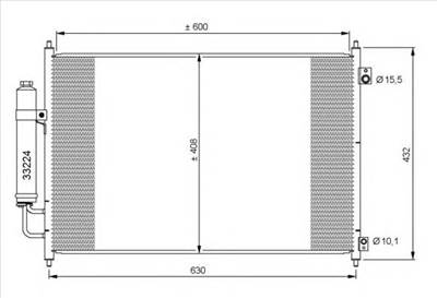 NRF 35873 - klíma kondenzátor NISSAN