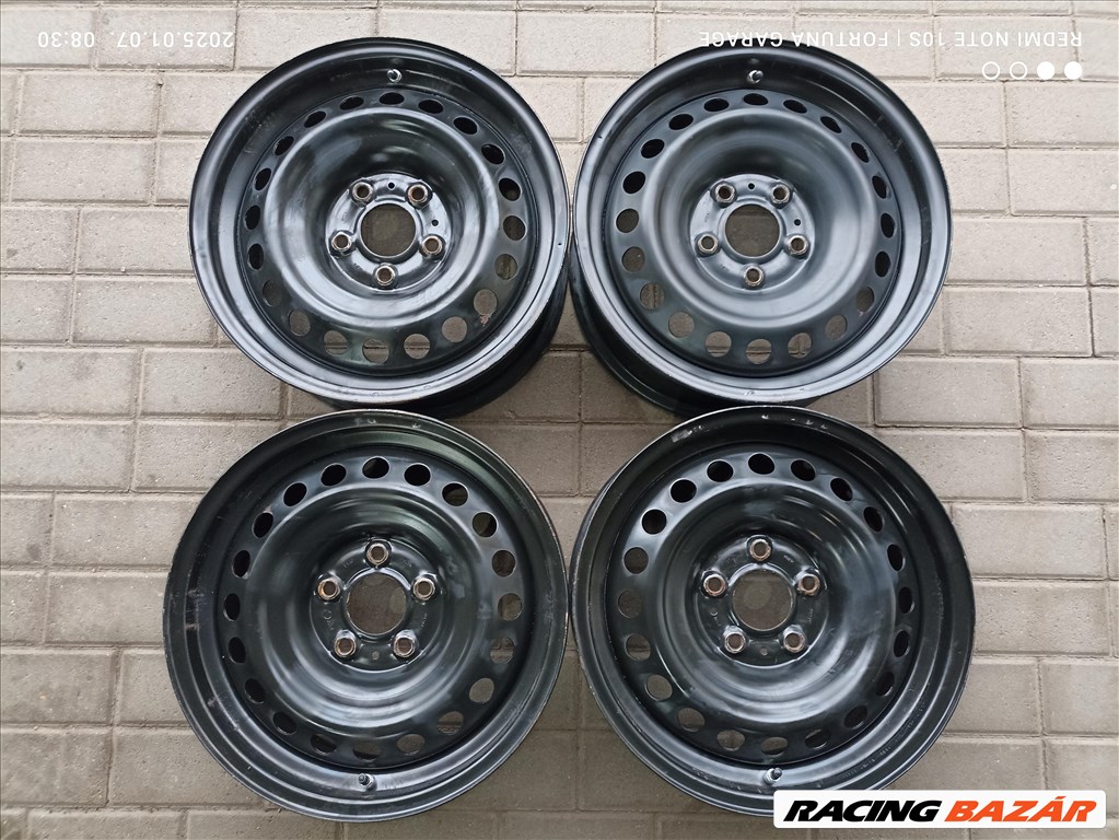 5x114,3 16" Nissan újszerű lemezfelni garnitúra +TPMS (R552) 1. kép