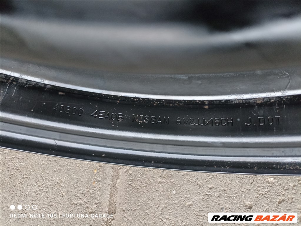 5x114,3 16" Nissan újszerű lemezfelni garnitúra +TPMS (R552) 7. kép
