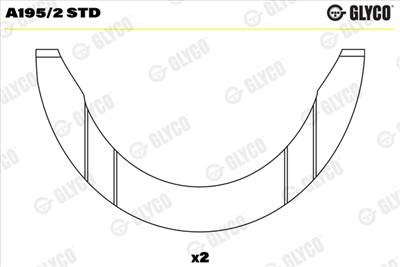 GLYCO A195/2 STD - Távtartó lemez, főtengely ARO DACIA DAF NISSAN RENAULT SAIPA VOLVO