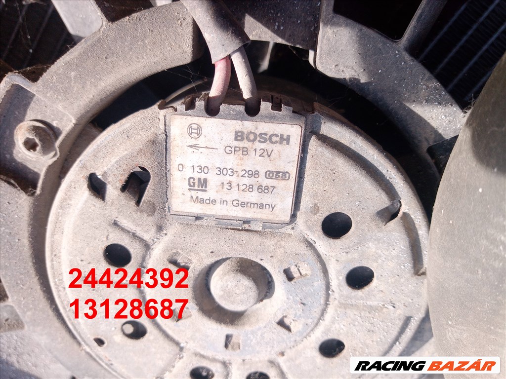 Opel Astra G ventilátor és keret és motor 24424392 13128687 1. kép