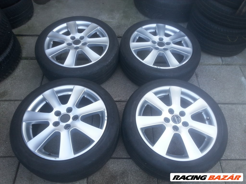  5x112 lyukosztású Borbet alufelni, rajta 215/45R17 91Y Fulda nyári gumi  1. kép