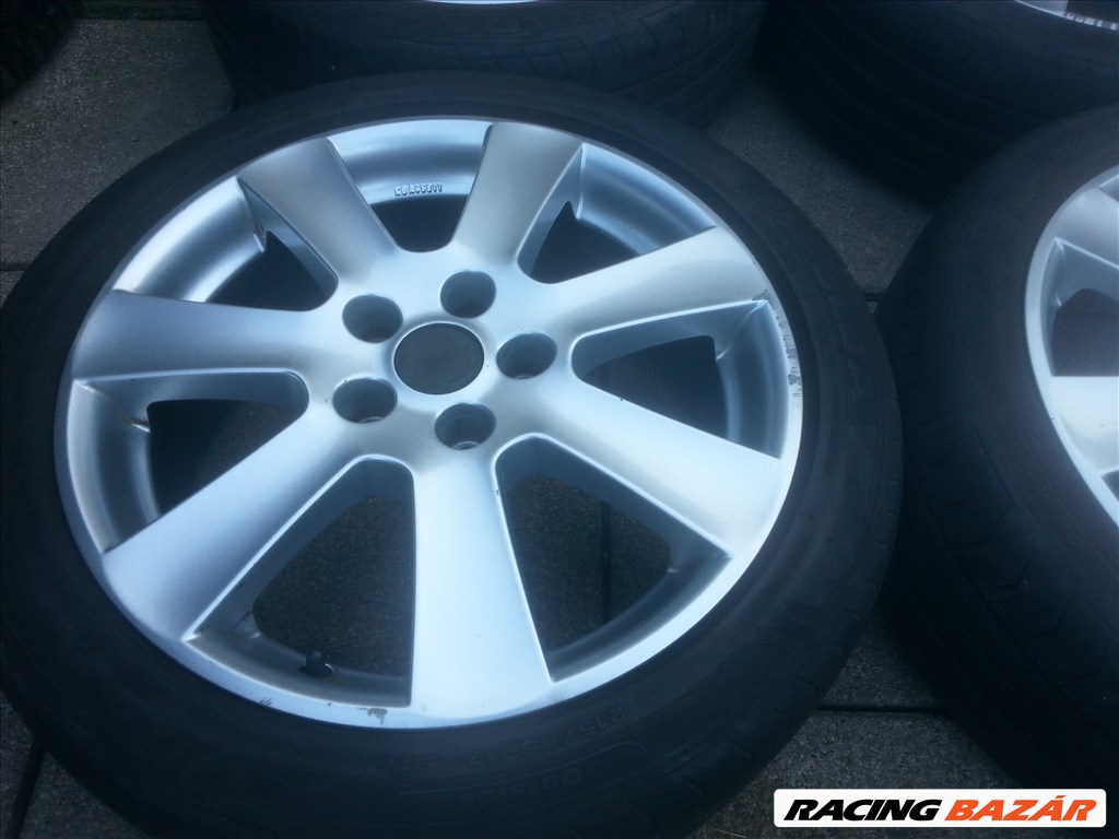  5x112 lyukosztású Borbet alufelni, rajta 215/45R17 91Y Fulda nyári gumi  4. kép