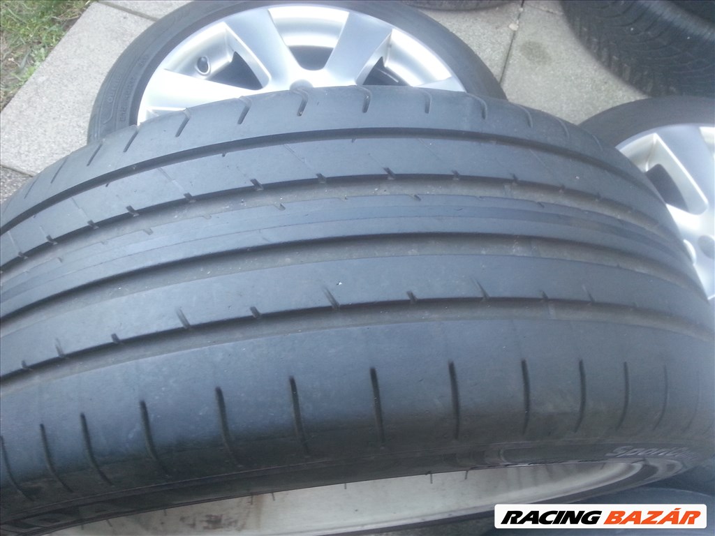  5x112 lyukosztású Borbet alufelni, rajta 215/45R17 91Y Fulda nyári gumi  7. kép