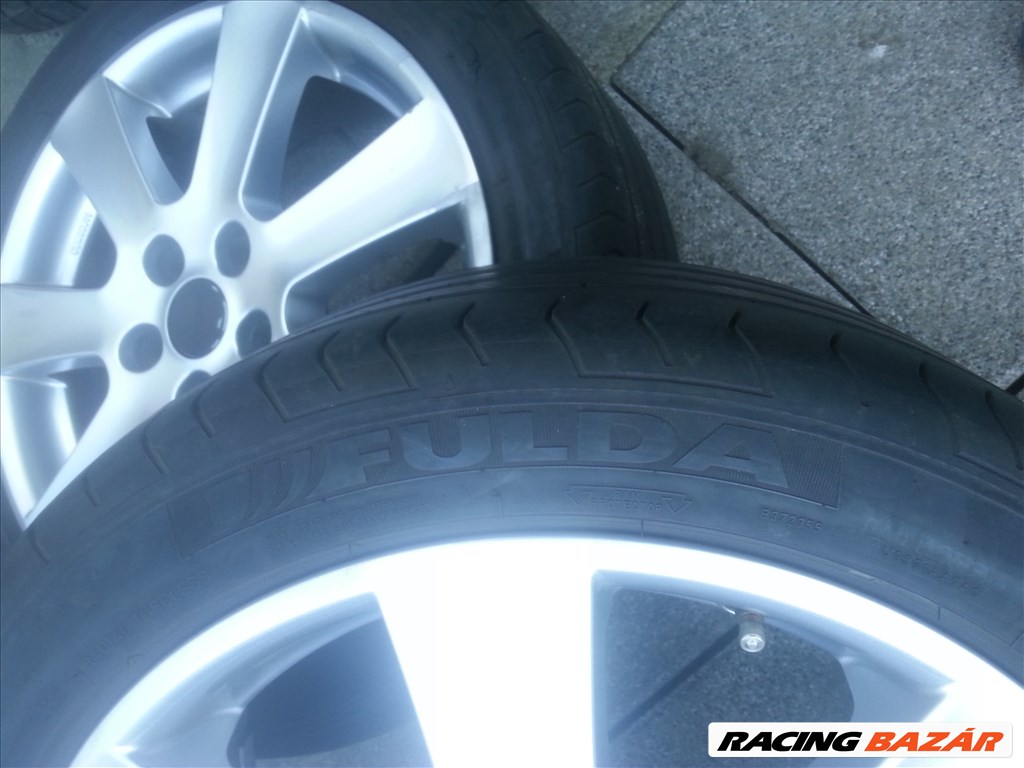  5x112 lyukosztású Borbet alufelni, rajta 215/45R17 91Y Fulda nyári gumi  8. kép