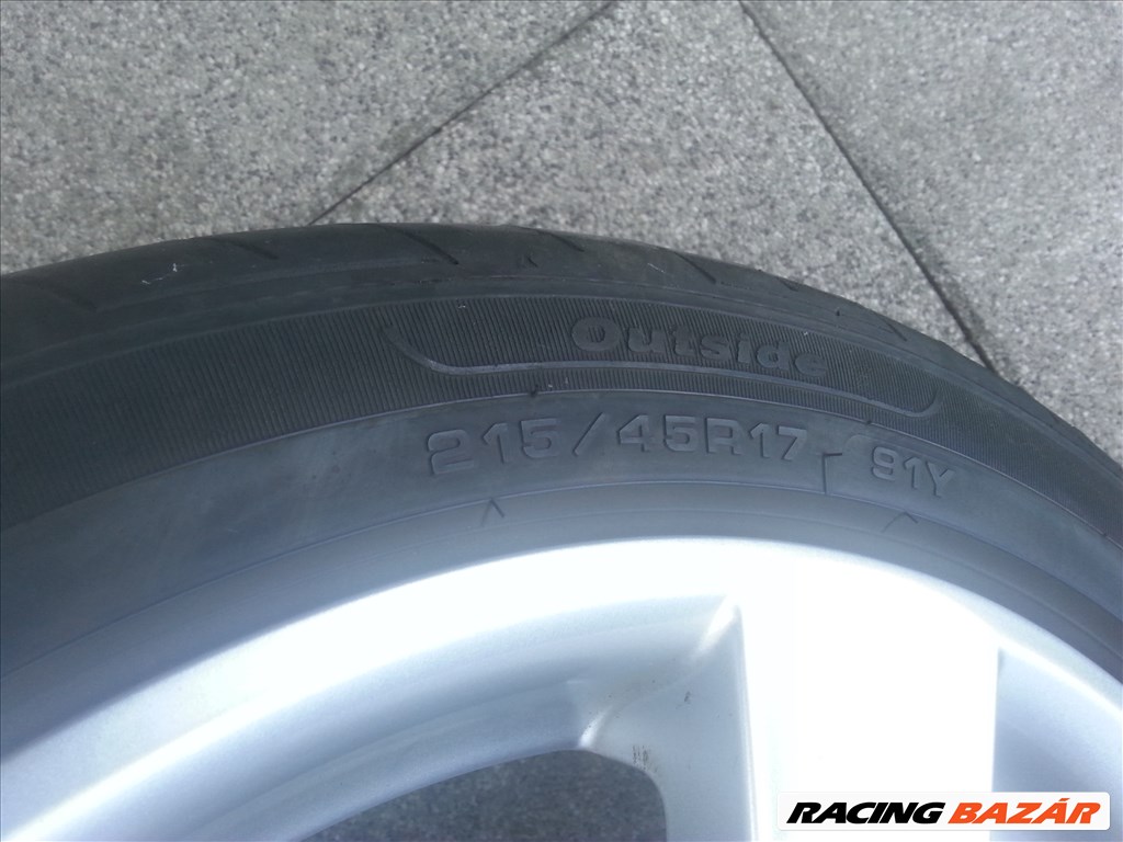  5x112 lyukosztású Borbet alufelni, rajta 215/45R17 91Y Fulda nyári gumi  9. kép