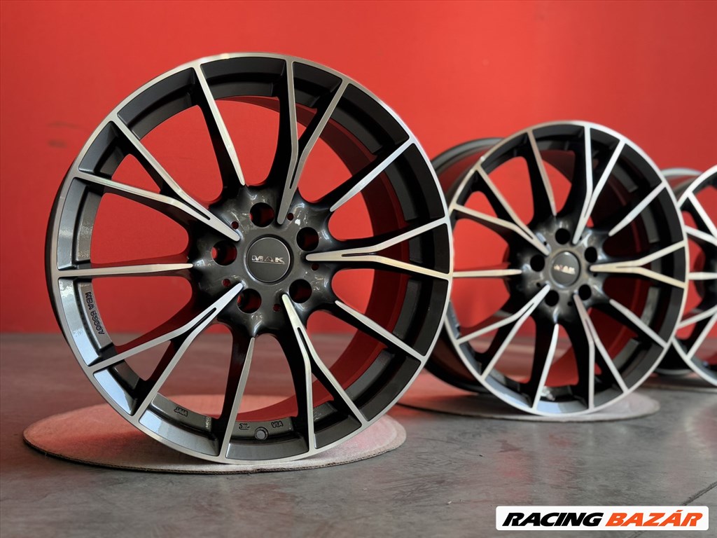 R18 5x112 (66,6) MAK FABRIK 8J ET30 GUN MET-MIRROR FACE új bmw G series alufelnik felnik 8x18 18"  2. kép