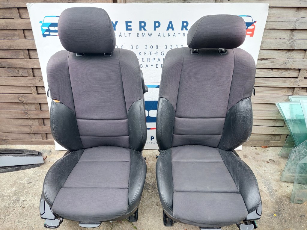 BMW E46 coupe combtámaszos sport félbõr ülés ülésszett belsõ 1. kép