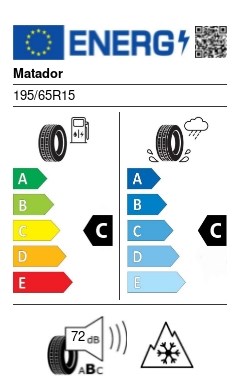 Matador MP93 Nordicca 195/65 R15 91T M+S 3PMSF téli gumi 2. kép
