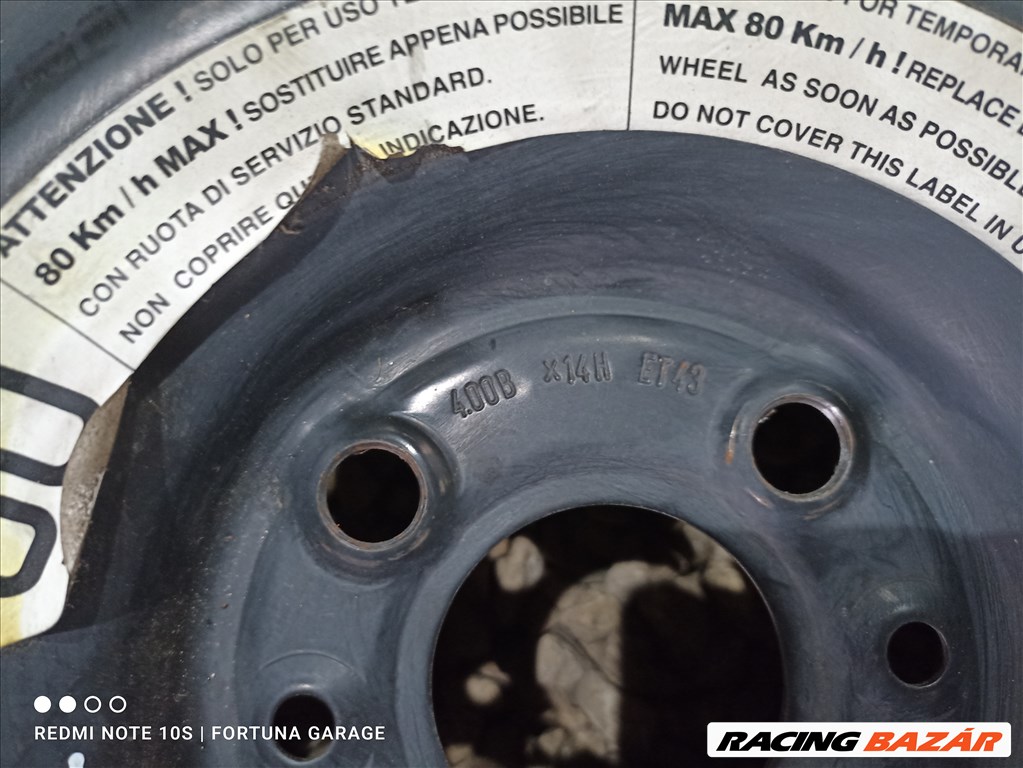4x98 14" Fiat használt mankókerék (12) 2. kép
