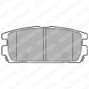 DELPHI LP1930 - fékbetét HYUNDAI