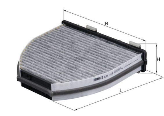 MAHLE LAK 413 - pollenszűrő MERCEDES-BENZ MERCEDES-BENZ (BBDC) 1. kép