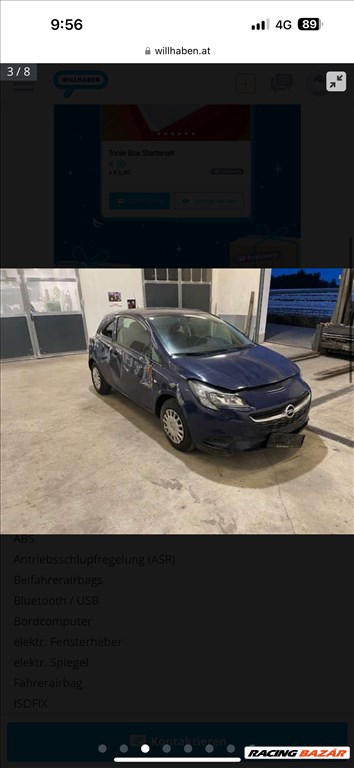 Opel Corsa E bontott alkatrészei 2. kép