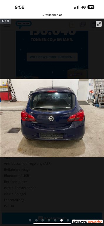 Opel Corsa E bontott alkatrészei 5. kép