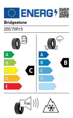 Bridgestone Dueler A/T 002 255/70 R15 112/110T 3PMSF nyári gumi 2. kép