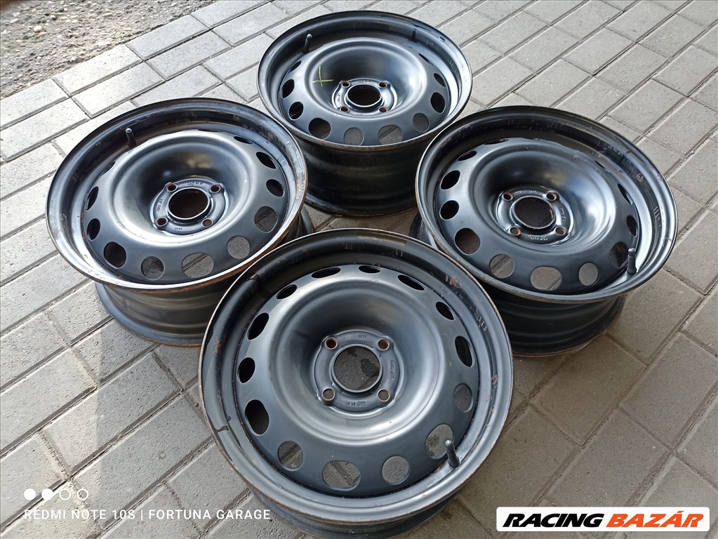 4x108 15" Peugeot / Citroen használt lemezfelni garnitúra +TPMS (R580) 2. kép