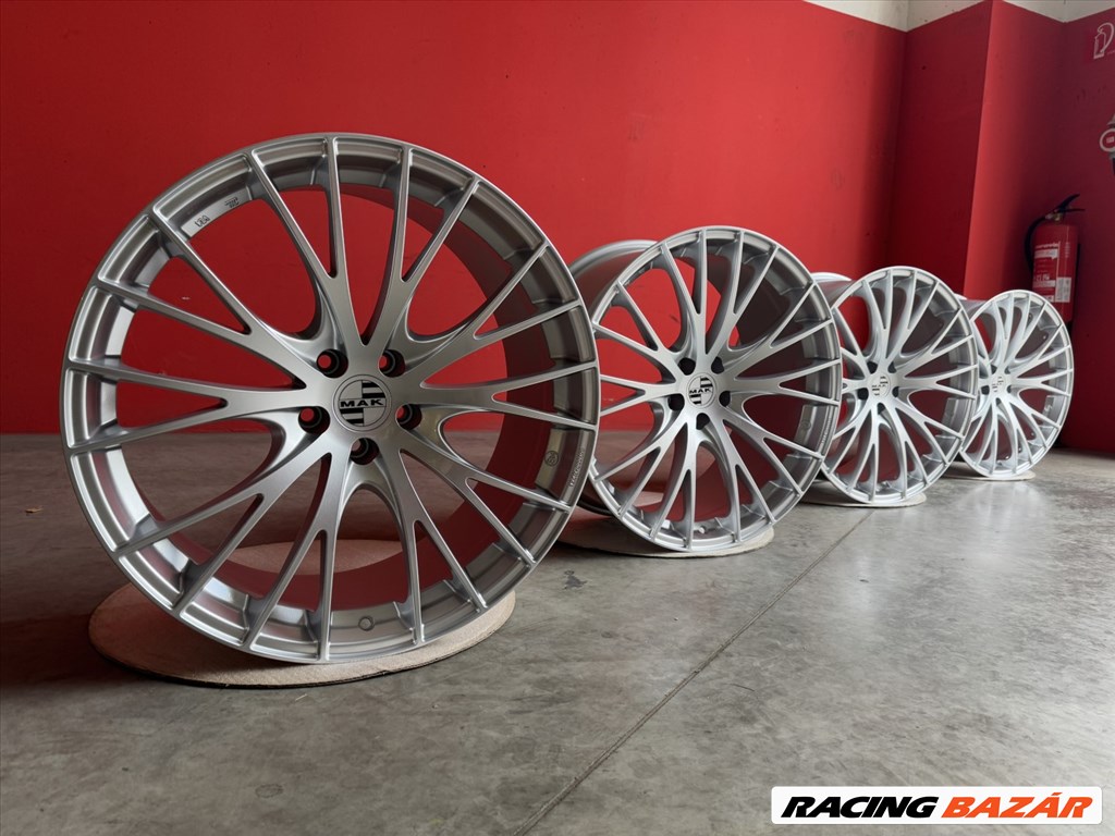 R21 5x112 (66,45) MAK RENNEN SILVER 9.5J ET27 új alufelnik felnik 9,5x21 21" 21col 4. kép