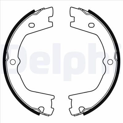 DELPHI LS2178 - kézifék fékpofakészlet IVECO