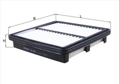 MAHLE LX 4301 - légszűrő MAZDA