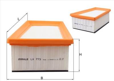 MAHLE LX 773 - légszűrő DACIA FENDT FIAT LADA NISSAN OPEL RENAULT VAUXHALL