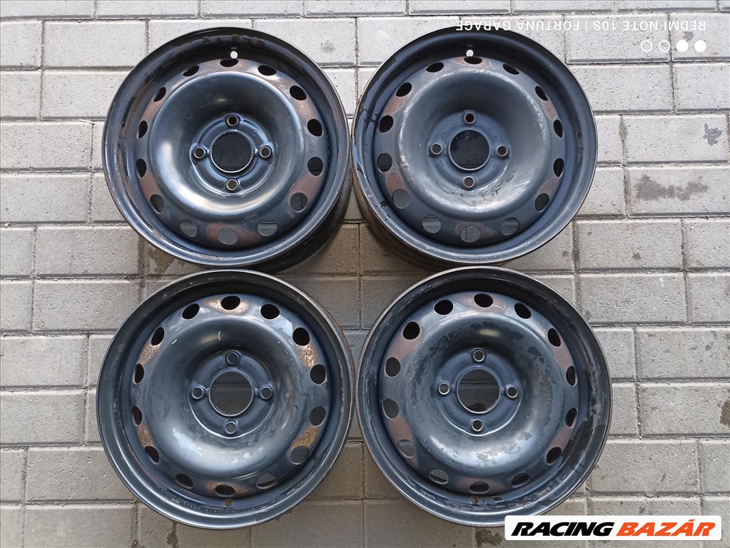 4x108 14" Peugeot/ Citroen használt lemezfelni garnitúra (R587) 1. kép