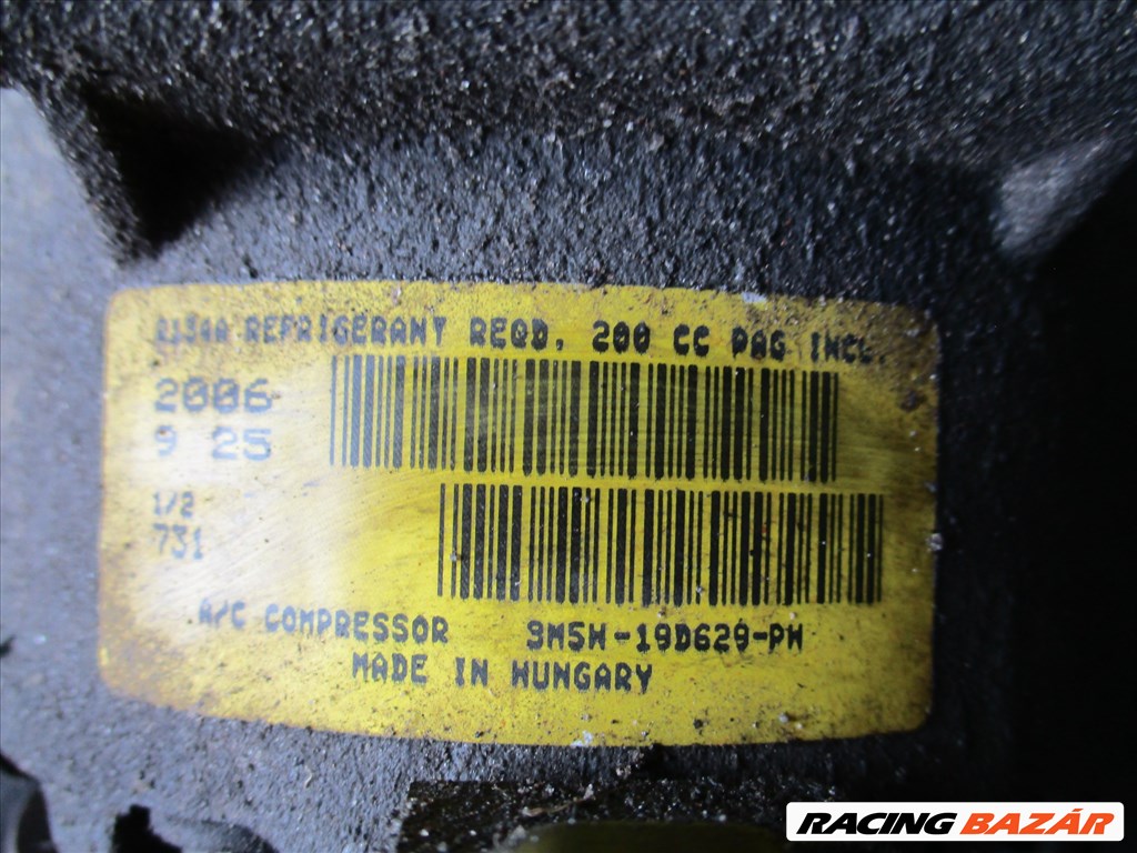 Ford Focus Mk2 C Max Fiesta 1.6 16V klíma kompresszor 9M5W19D629PW 2. kép