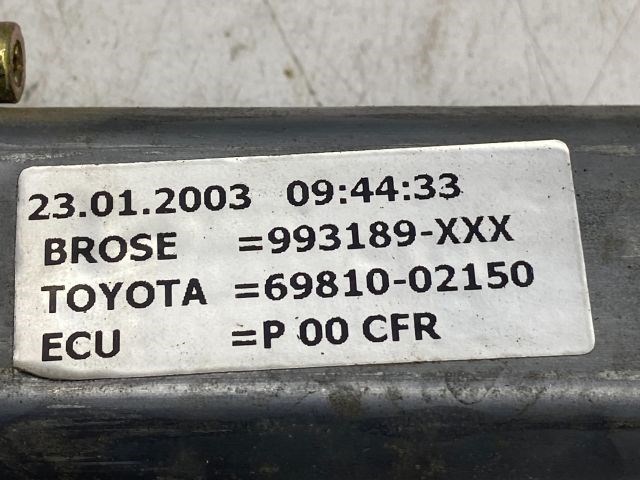 TOYOTA COROLLA Jobb első Ablakemelő Szerkezet (Elektromos) 5. kép