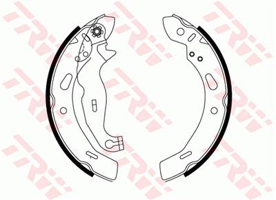 TRW GS8814 - fékpofakészlet FORD FORD AUSTRALIA