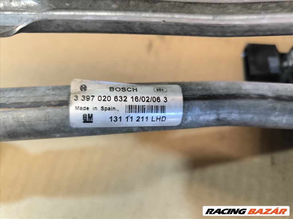 Opel astra h ablaktörlő mechanika motorral 13111211 3. kép