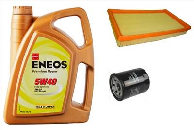 Suzuki Ignis olajcsere szett 1.3-1.5 benzin levegőszűrő, olajszűrő, Eneos Premium Hyper 5w40 4L (13780-86G00, 16510-61A01)