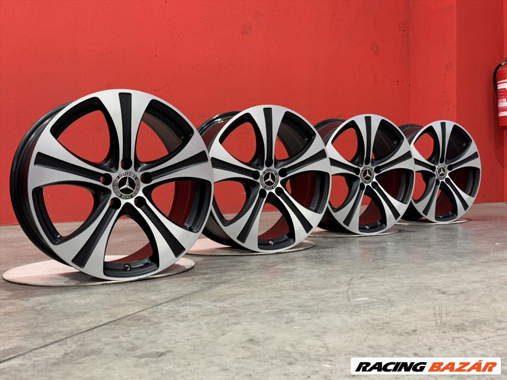 R18 5x112 Original Mercedes GLC X253 C253 W253  8J ET38 CUSTOM Black polish matte  2. kép