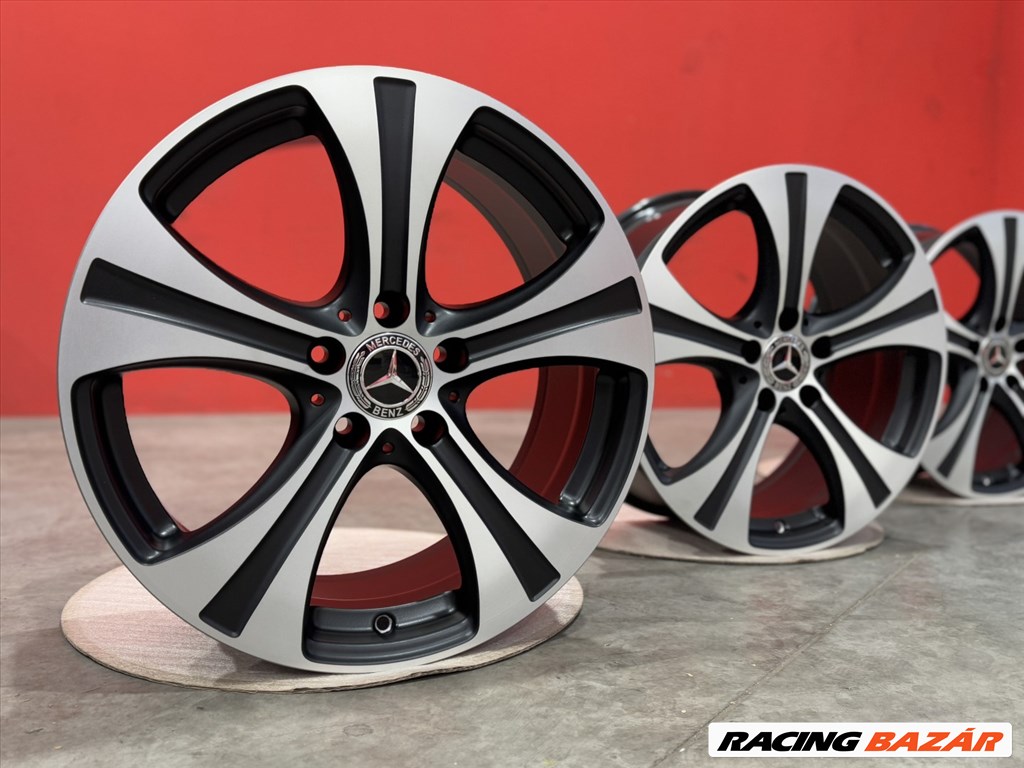 R18 5x112 Original Mercedes GLC X253 C253 W253  8J ET38 CUSTOM Black polish matte  3. kép