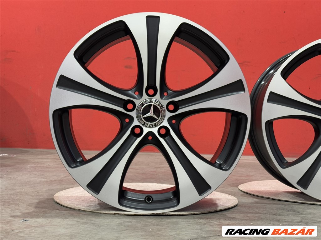 R18 5x112 Original Mercedes GLC X253 C253 W253  8J ET38 CUSTOM Black polish matte  4. kép