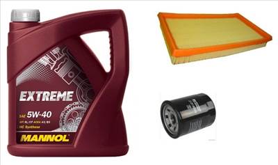 Suzuki Ignis olajcsere szett 1.3-1.5 benzin levegőszűrő, olajszűrő, Mannol Extreme 5w40 4L (13780-86G00, 16510-61A01)