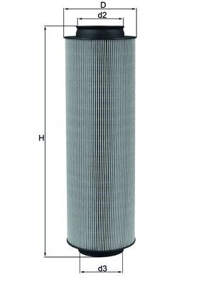 MAHLE LX 791 - légszűrő MERCEDES-BENZ 1. kép