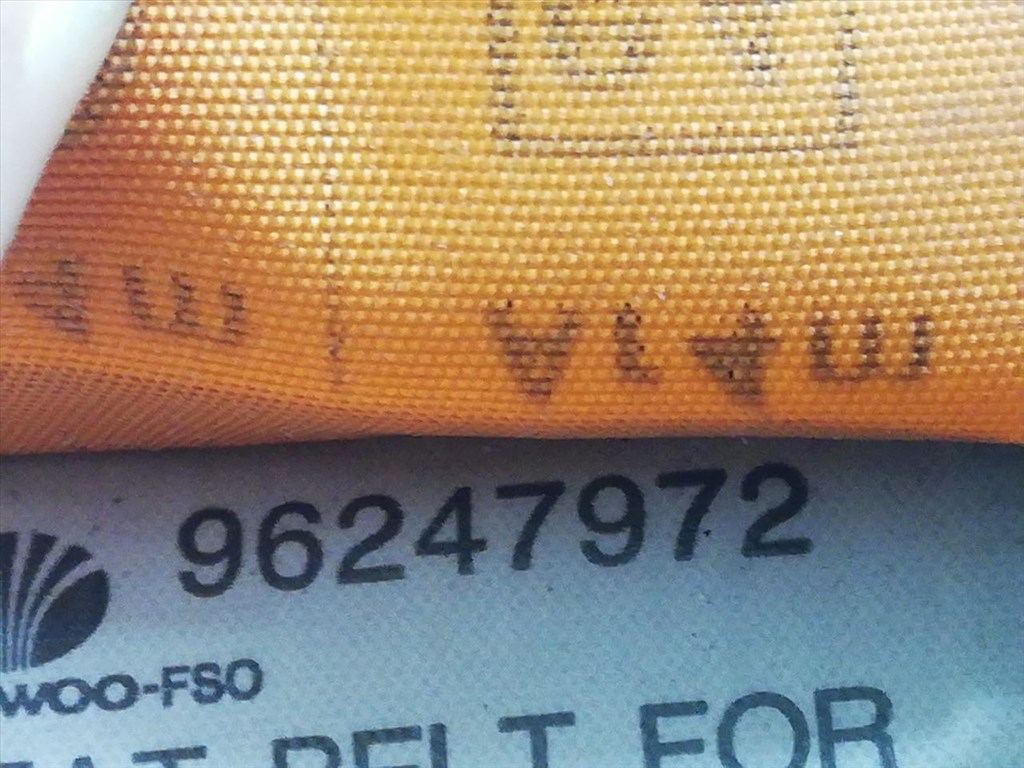 DAEWOO LANOS (KLAT) 1.5 Jobb első Biztonsági Öv #6530# 0426101 5. kép