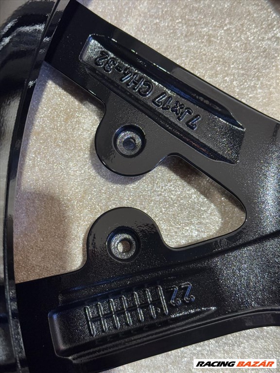 R17 4x108 Originial Peugeot 7J ET32 Black gyári felnik alufelnik 5. kép