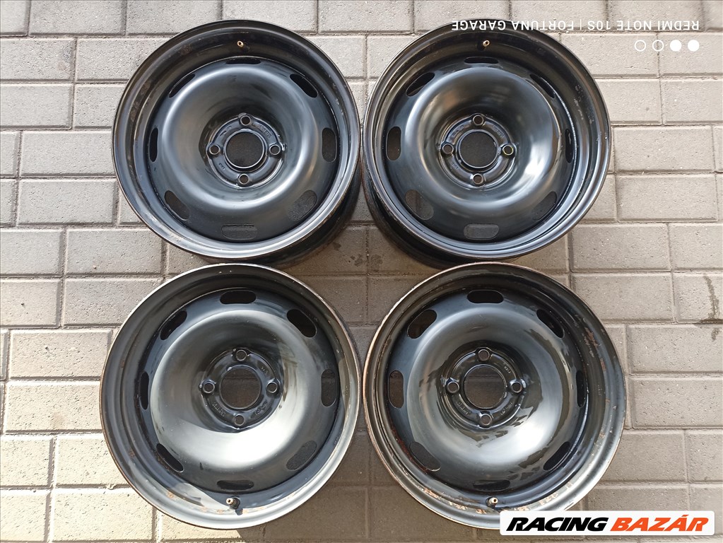4x108 15" Peugeot / Citroen használt lemezfelni garnitúra (R555) 1. kép