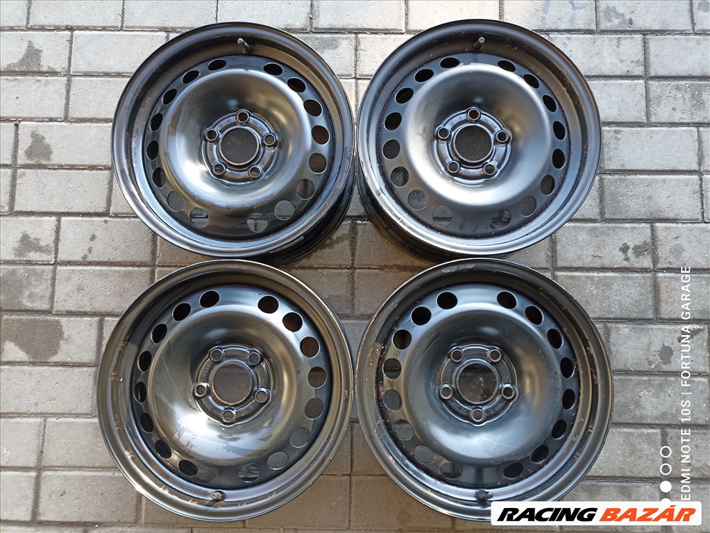 5x110 15" Opel Vectra használt lemezfelni garnitúra (R581) 1. kép