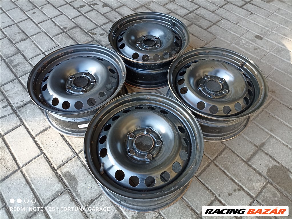 5x110 15" Opel Vectra használt lemezfelni garnitúra (R581) 2. kép