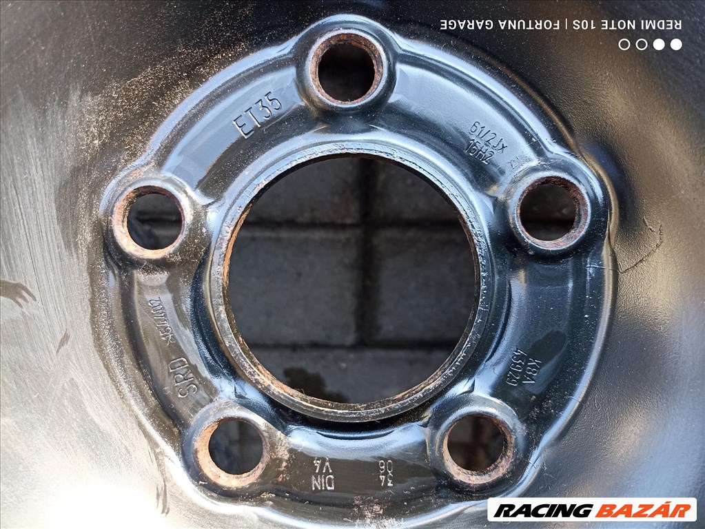 5x110 15" Opel Vectra használt lemezfelni garnitúra (R581) 7. kép