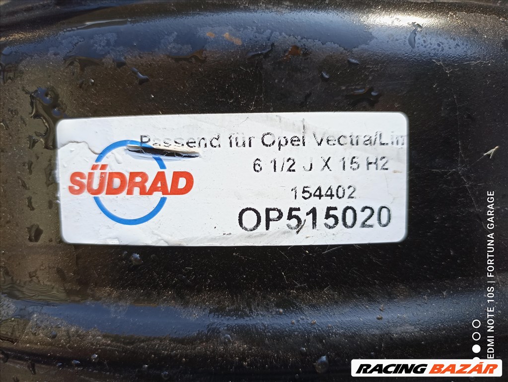 5x110 15" Opel Vectra használt lemezfelni garnitúra (R581) 8. kép