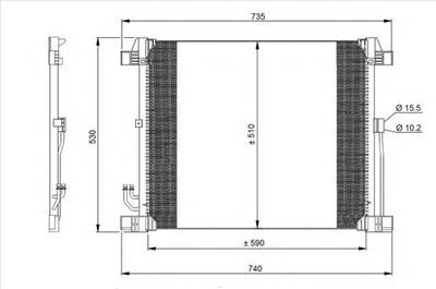 NRF 350099 - klíma kondenzátor INFINITI