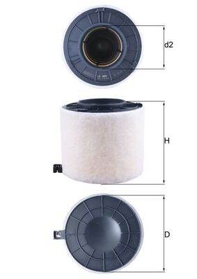 MAHLE LX 4410 - légszűrő AUDI