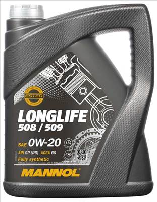 Mannol 7722 Longlife 508/509 0W-20 motorolaj 5lit